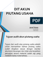 AUDIT AKUN PIUTANG USAHA