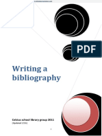 Writing A Bibliography - English