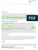 Chapter 4 - Postoperative Care