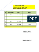 Jadwal Ujian Akhir