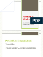 Permenkes TTG Klinik