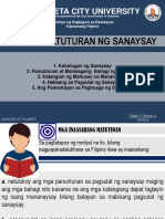 Yunit Ii - PT.1 - Sanaysay at Talumpati - Katuturan NG Sanaysay