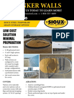 Affordable Temporary Grain Storage Walls and Covers