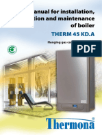 Thermona THERM 45 KD.A Gas Condensing Boiler Owners Manual EN
