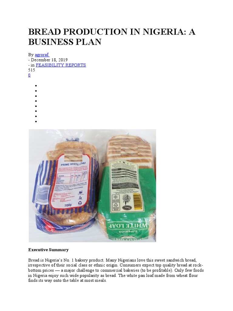 Bread Production Pdf Net Present Value Internal Rate Of Return