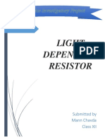 Physics Investigatory Project LIGHT DEPE