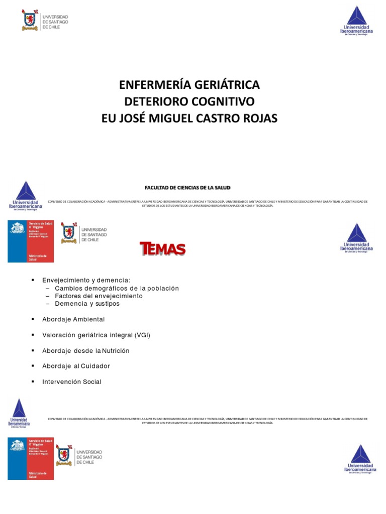 CLASE 5 PPT Valoración Geriátrica Integral. PDF Enfermedad de Alzheimer Demencia