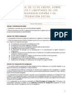 LEY 4:2020 Derechos y Libertades Extranjeros en España y Su Integración Social