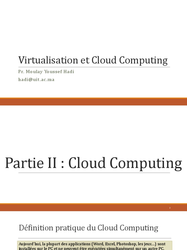 Virtualisation Et Cloud | PDF | Cloud computing | Logiciel en tant que ...
