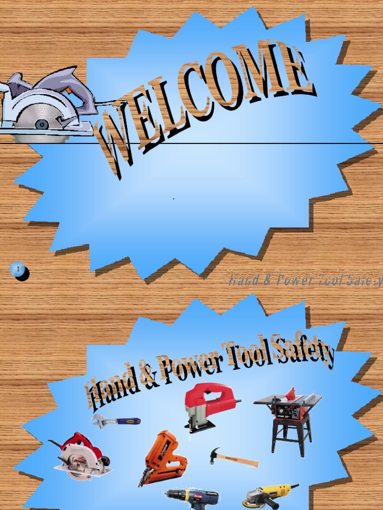 Hand Power Tool Safety PDF Personal Protective Equipment Tools