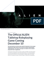 The Official ALIEN Tabletop Roleplaying
