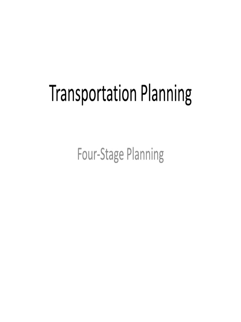 15.transportation Planning | PDF