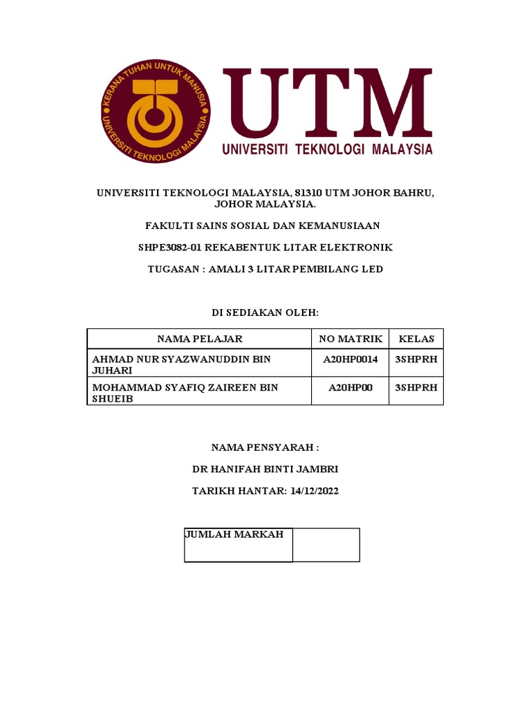 Litar Pembilang LED Menggunakan IC 555 | PDF