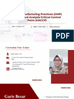 Makin Ahli GMP & Haccp (Food Safety in Food Industry)