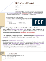 CHAPTER 5: Cost of Capital