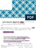 Cost Utility Analysis (CUA) TVWMZ