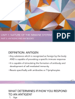 Unit 1: Nature of The Immune System: Part 5: Antigens and Antibodies