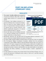 Report On Inflation February 2022