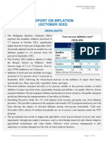 Report On Inflation October 2022