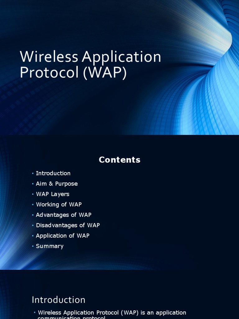 Wireless Application Protocol PDF Information Technology