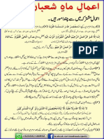 Urdu - Aamal & Namaz - Aamal e Mahe Shaban # - by Madrasatul Qaaim