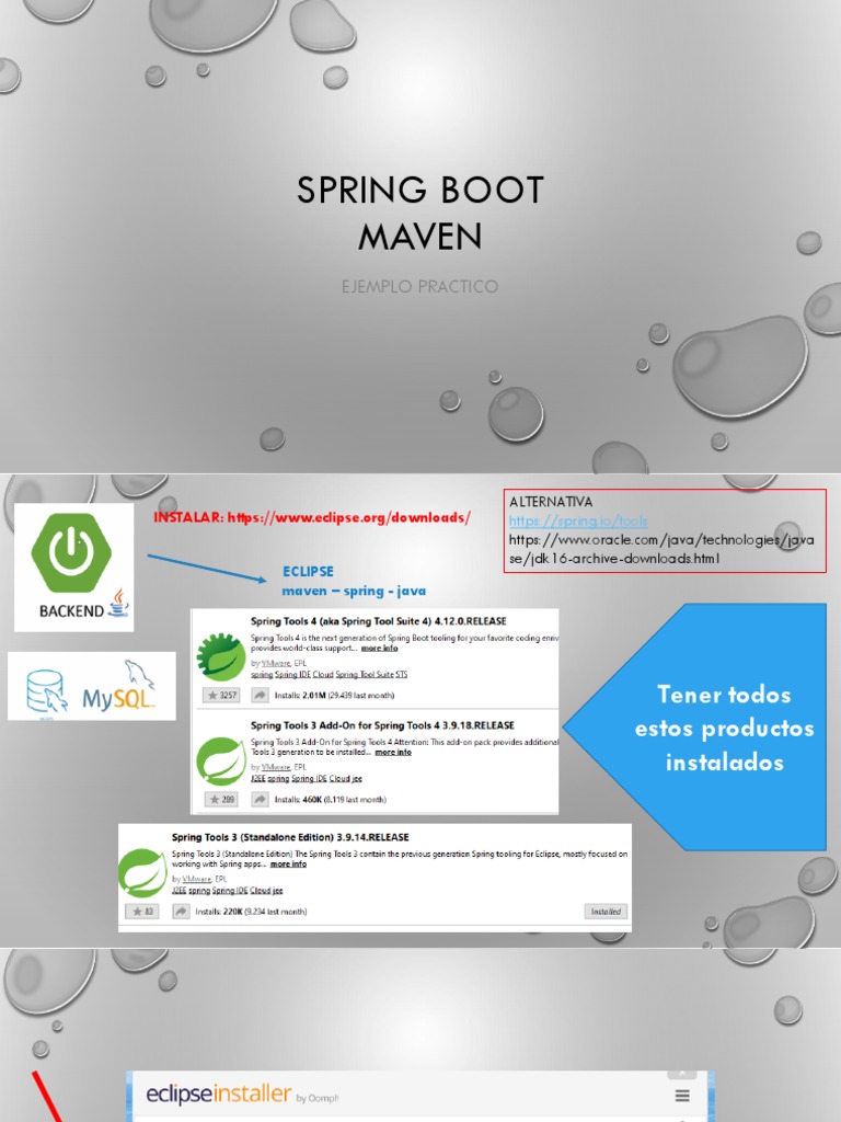 Guía Práctica: Spring Boot con Maven en Eclipse | PDF | Mi sql | Java ...
