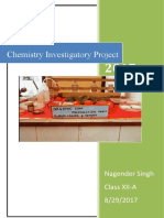 Organic Soap Preparation Chemistry Project