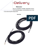 DS18B20 Temperature Sensor Sonde With 3m Cable ENG