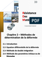 RDM2 - Chapitre 2 - Différentes Méthodes de Détermination de La Déformée-1