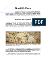 História Do Brasil Colônia