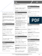 A2 Exam Practice Reading Answer Key