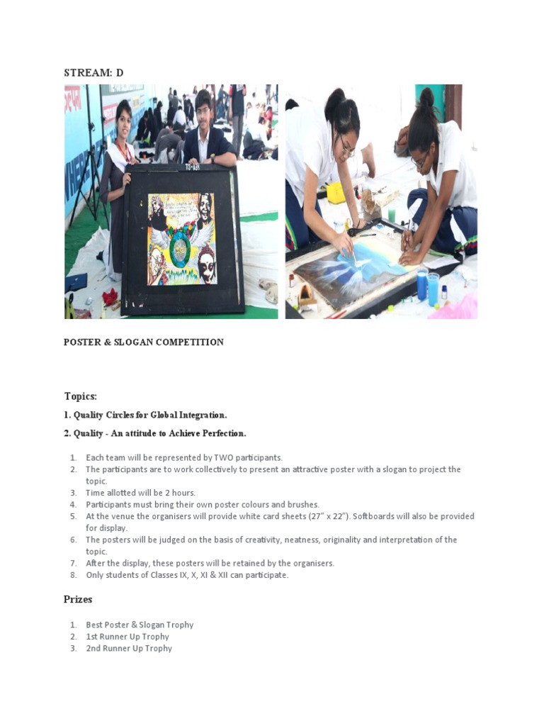 Poster & Slogan Competition | PDF