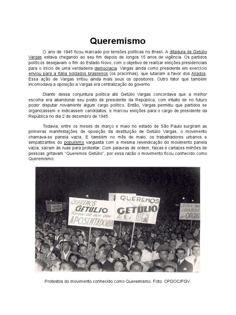 Queremismo | PDF | República | Aliados da Segunda Guerra Mundial