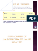 Displacement of Halogens