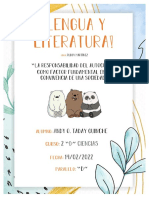 Proyecto 8 - Semana 3 (Lengua y Literatura)