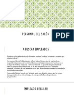 Personal Del Salón y Seguros 5 Lunes