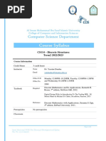 CS114-Discrete Structures - Course Syllabus