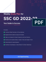 SSC GD Study Plan