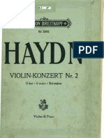 Haydn 2eme Cto Violon Sol Maj Violon