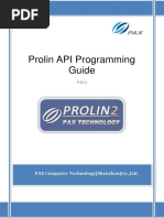 Prolin API Programming Guide: PAX Computer Technology (Shenzhen) Co.,Ltd