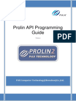 Prolin API Programming Guide: PAX Computer Technology (Shenzhen) Co.,Ltd