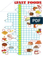 Breakfast Foods Crosswords