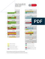 Calendario actividades docentes Escuela Politécnica Superior Ávila 2021-2022