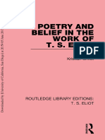 Poetry and Belief in The Work of T S Eliot 2015