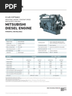 Mitsubishi Diesel Engine - S16R-Y2PTAW2