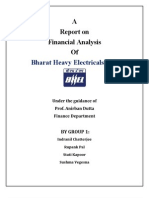 Financial Analysis of BHEL