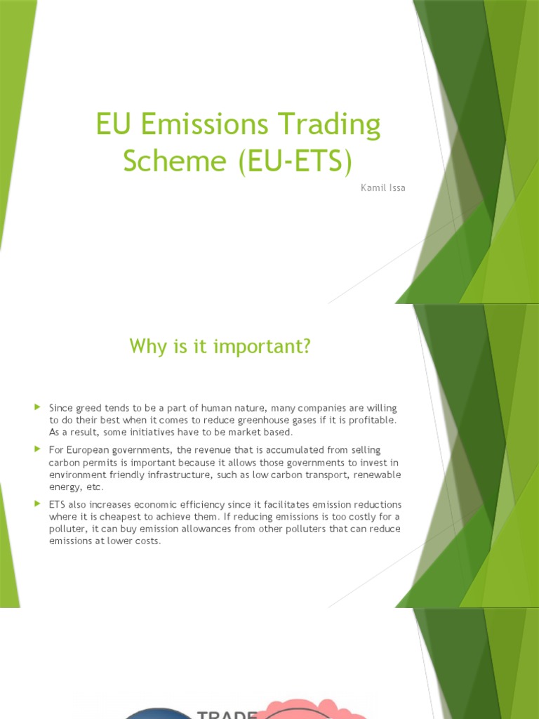 EU Emissions Trading Scheme (EUETS) PDF Emissions Trading Greenhouse Gas