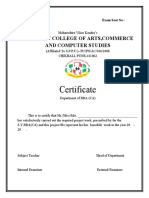 CERTIFICATE SY BBA CA Project Cert