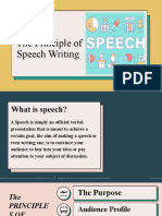 The Principle of Speech Writing