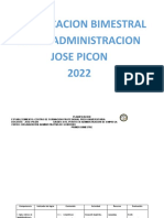 PLANIFICACION DE ORGANIACION ADMINISTRATIVA DE GOBIERNO